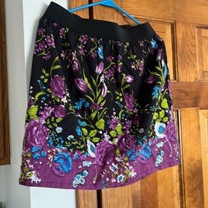 Fire elastic waist skirt